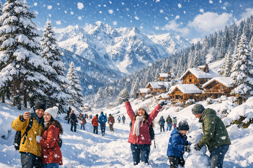 best time to visit shimla manali snowfall winter season