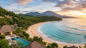 Bali trip cost from India guide featuring tropical beaches, luxury villas, and scenic island landscapes