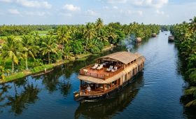 Luxury houseboat cruise in Alleppey backwaters during a Luxury Kerala Trip 2026