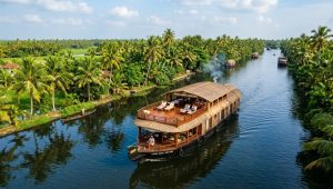 Luxury houseboat cruise in Alleppey backwaters during a Luxury Kerala Trip 2026